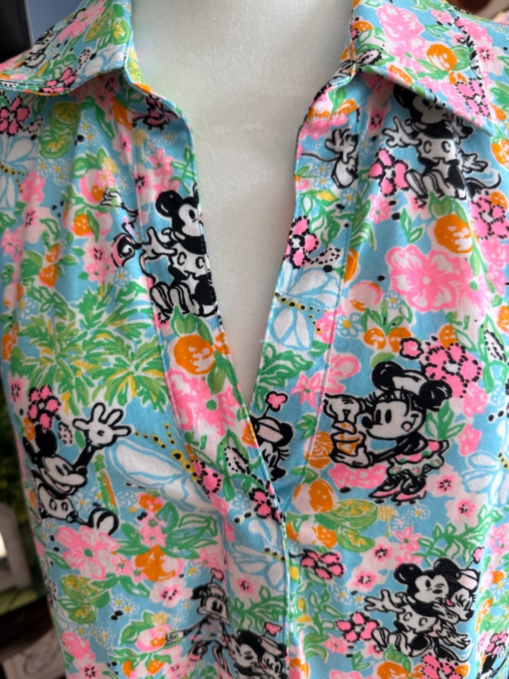 Lilly Pulitzer Lilly Hearts Disney Mickey and Minnie Riegan Dress Women's Size M - Picture 2 of 10